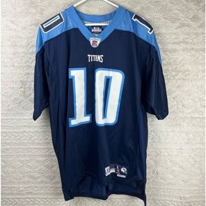 NFL TENNESSEE TITANS Jersey # 10 Young Large Blue Baby Blue Football